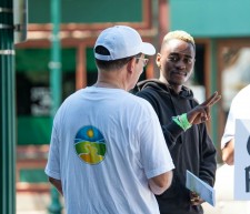 Volunteers from the Church of Scientology Kansas City reach out with The Way to Happiness