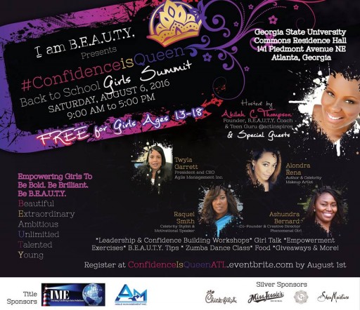 GENERATIONS INSPIRED INC. & I AM BEAUTY INC. PRESENTS  Inaugural I AM B.E.A.U.T.Y  #ConfidenceisQueen Back to School Girls Summit