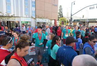 Drug-Free World running team at the Chinese New Year Firecracker Run in Los Angeles 