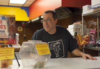 Hot Doug's: the Movie - Doug behind the counter