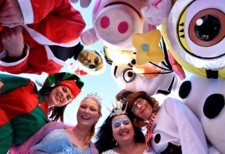 The Winter Queen, Elsa and Olaf and friends bid adieu at the finale of the Church of Scientology Community Centre's Winter Wonderland.