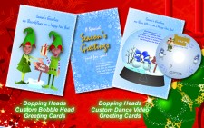 Bobble Head and Video Greeting Cards