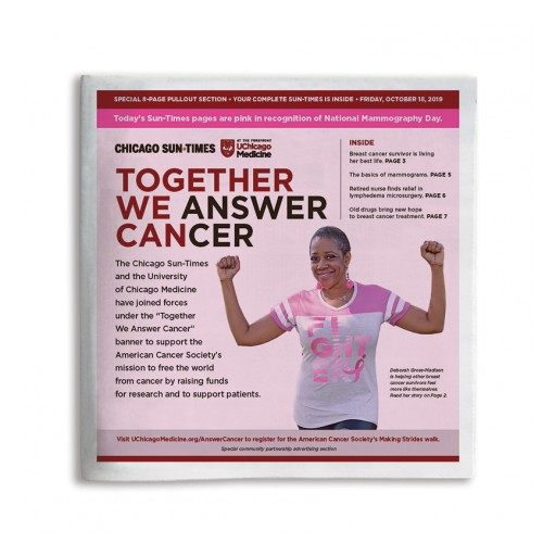 University of Chicago Medicine and Chicago Sun-Times  Partner to Answer Cancer