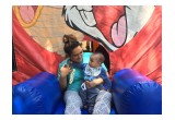 A jumping castle at the Fun Day BBQ at the Church of Scientology in Chatswood, Sydney, Australia