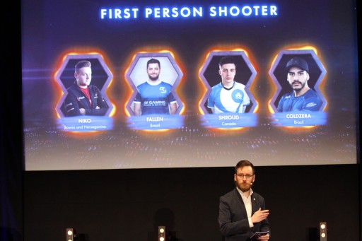 Nikola 'NiKo' Kovac Wins GreatGamers Gamer of the Year Award During a Ceremony in Cannes