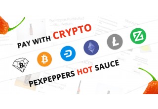 Pay with Crypto at PexPeppers Hot Sauce