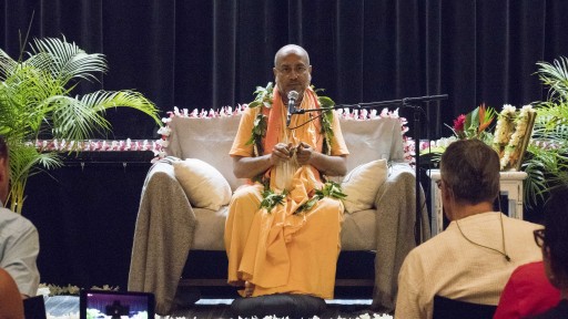 Visiting Indian Swami Shared the Secrets to Happiness at a Special Event Hosted by Science of Identity Foundation