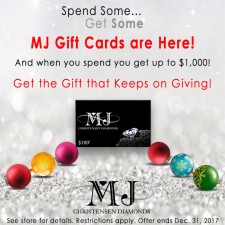 Gift Card Promotion Now at MJ Christensen