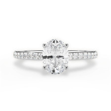 Ritani Hidden Halo Diamond Engagement Ring