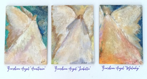 Ann Burt - Devotional Art Unveils 2017 Summer "Whispering Angels - the Guardians" Art Collection