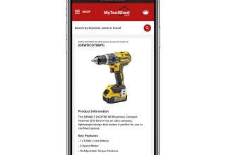 Mytoolshed on Mobile Phone