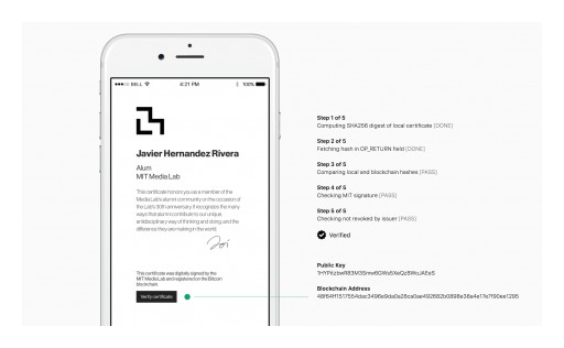 Learning Machine and MIT Media Lab Release Blockchain Technology for Educational Credentials
