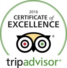 TripAdvisor 2016 Certificate of Excellence 