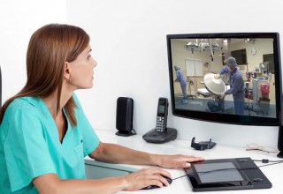 Nurse Watching Video