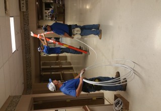 Lawton Ft. Sill Veterans Center Donation John Heinold, Jordan Brown, and Chamie Venzon Sr