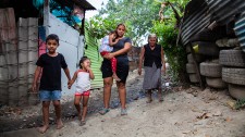 Family in San Pedro Sula, Honduras