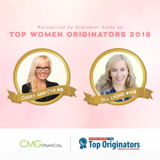 2 CMG Financial Loan Officers Ranked Among Nation's Top Women Originators