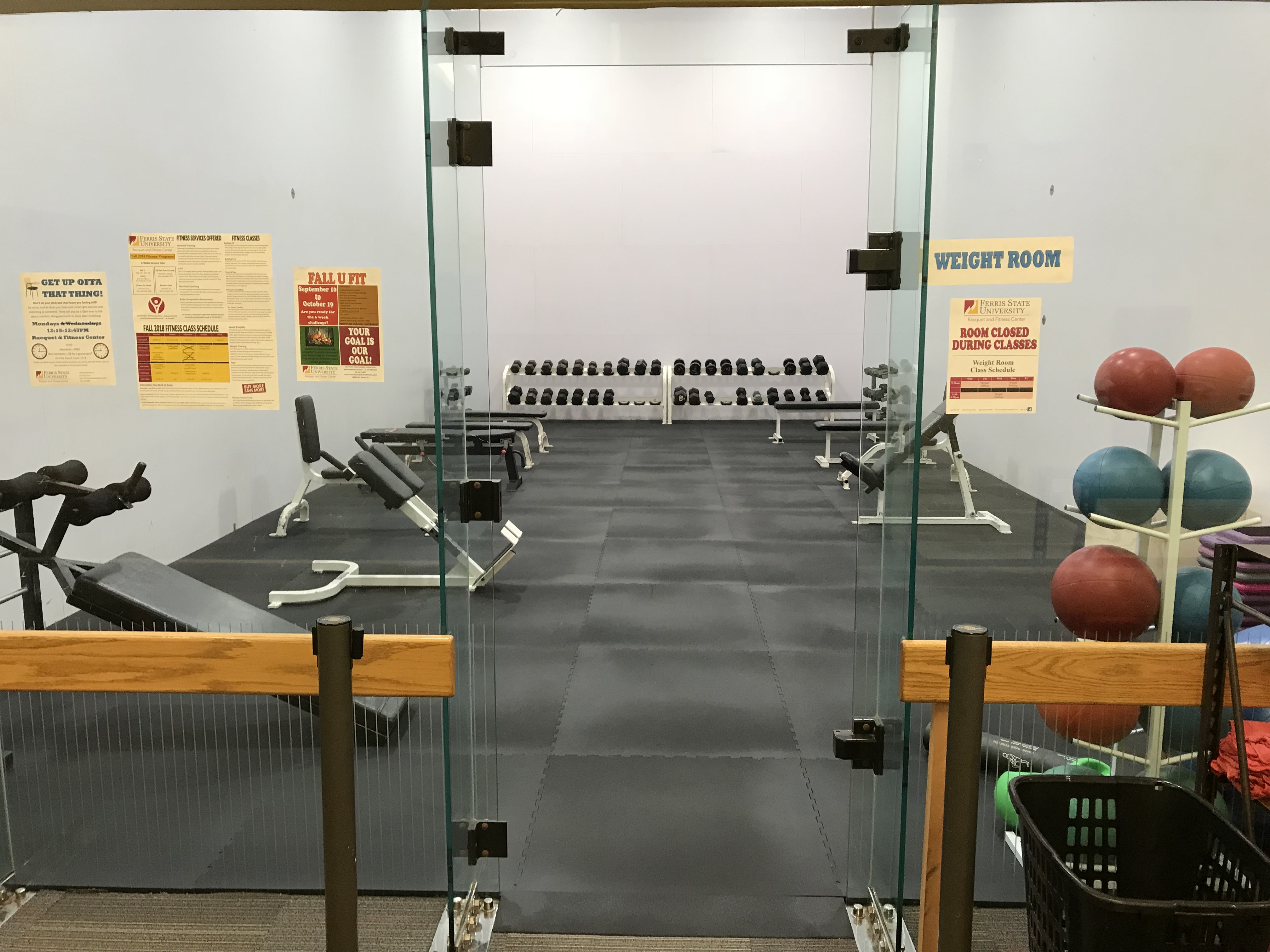 Ferris State University Converts Racquetball Court Into Gym With