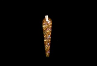 Golden Unicorn Horn Pendant