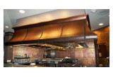 Custom copper hood - commercial kitchen