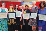 Recipients of the Youth for Human Rights Toronto human rights award, presented at the group's 10th annual human rights award ceremony at the Ontario Science Centre.