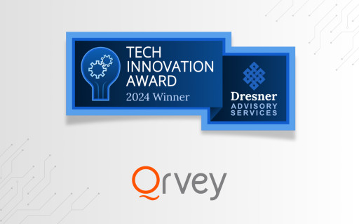 Qrvey Wins Esteemed 2024 Technology Innovation Award for Embedded BI, Recognized by Dresner Advisory Services