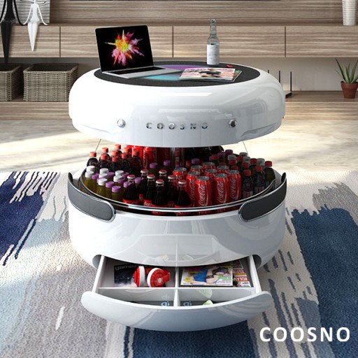 Coosno Redefines the Coffee Table With a Voice-Controlled Refrigerator and Smart Features