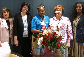 Senior care manager, Yakima Williams and team