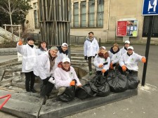 Cleanup in a Paris suburb