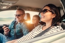 Family Driving Their Vehicle