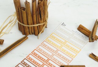 Pumpkin Spice Habit Trackers