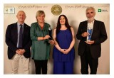 Tenth Annual Human Rights Hero Awards Gala (from left) Veronica Sacchi Association co-founders Ettore Sacchi and Claudia Capurro, Foundation for Human Rights and Tolerance NGO President Fiorella Cerchiara, and Italo Cassa. 