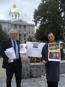 Kevin Hall and Dr. Hil Rizvi at NH Capitol