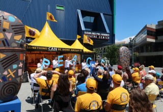 Community and religious leaders welcomed the Scientology Volunteer Ministers 