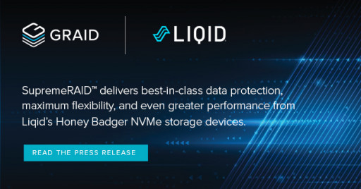 Graid Technology and Liqid Announce Accelerated Data Protection for the World's Fastest NVMe Flash