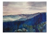 "View from Pisgah Inn" watercolor painting