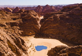 Abdullah AlOthman, Geography of Hope, installation view, Desert X AlUla 2022.