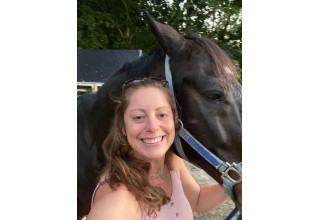 Bricole Reincke Poses with her Horse