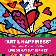 Romero Britto Paints Live