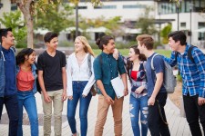 Students on a School Campus