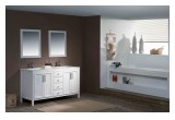 Modern bathroom vanities in white