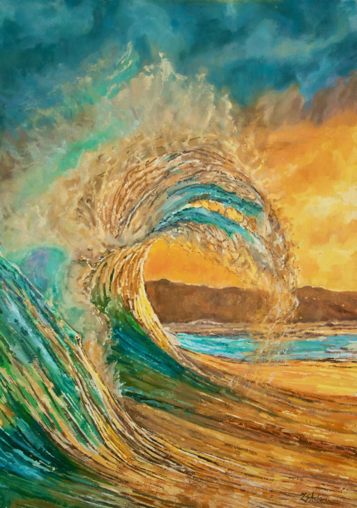 Susan Adams Explores Guanacaste’s Coastline in New Costa Rican Wave Paintings