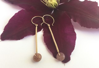 Scepter Earrings in Gold