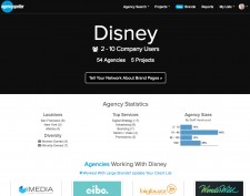 Disney Brand Page on Agency Spotter