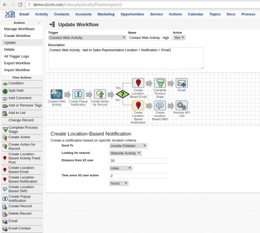 X2CRM Introduces Location Marketing with V6.5 Open Source CRM