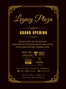 Grand Opening