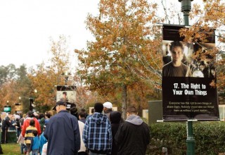 All along the route of the annual Human Rights Day Walk were posters illustrating the 30 articles of the Universal Declaration of Human Rights