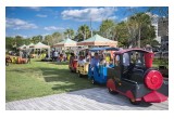 Activities included face painting, arts and crafts and a bouncy house, and a child-sized train took its young passengers for tours of the park.