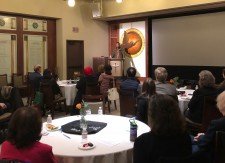 Liberian human rights activist Joseph Yarsiah briefed those attending the Church of Scientology Pasadena human rights open house on the African Literacy Project.  