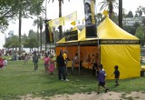 Church of Scientology Los Angeles set up their bright yellow tent in Echo Park to bring the unconditional help of the Volunteer Ministers program to the neighborhood.